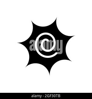 Narutomaki or kamaboko surimi vector filled icon Stock Vector