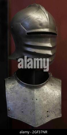 Italian Sallet. Venetian or Milanese (School of Missaglia). Ca.1500. Armoury. Grandmaster Palace. Valletta. Malta. Stock Photo