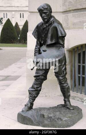 Auguste Rodin (1840-1917). French sculptor. Jules Bastien-Lepage, 1889. Bronze. Garden of Sculptures. Rodin Museum. Paris. France. Stock Photo