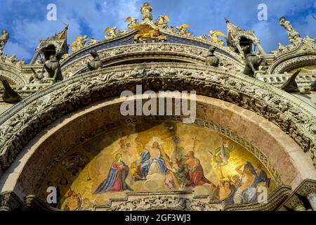 Saint Mark's basilica close-up Venice Italy Stock Photo