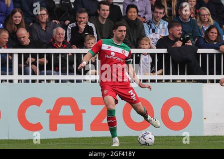 HARTLEPOOL, UK. AUGUST 21ST Stephen Ward of Walsall during the Sky Bet League 2 match between Hartlepool United and Walsall at Victoria Park, Hartlepool on Saturday 21st August 2021. (Credit: Mark Fletcher | MI News) Credit: MI News & Sport /Alamy Live News Stock Photo