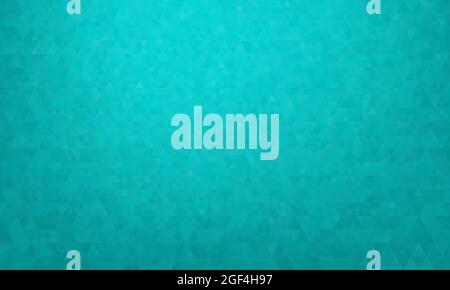 Abstract geometric background, pattern of triangles in teal color, design for poster, banner, card and template. Vector illustration Stock Vector