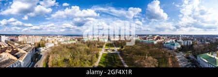 The Poltava Ukraine Aerial Panorama View Stock Photo