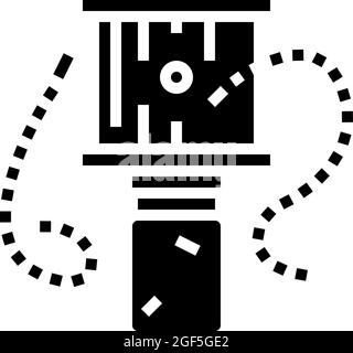 bee trap beekeeping glyph icon vector illustration Stock Vector