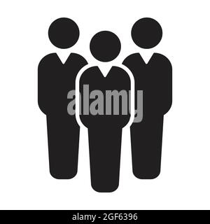 People flat style icon vector. Team work symbol. Group of humans sign For your website design, logo, app, UI. illustration Stock Vector