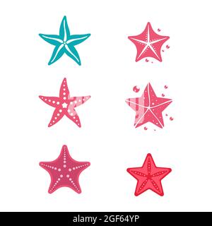 Sea Star fish icon Template vector illustration design Stock Photo
