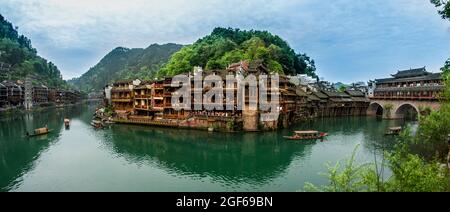 Fenghuang ancient town in Hunan province China Stock Photo