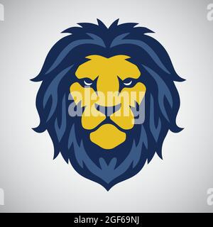 Lion Head Logo Template Vector Stock Vector