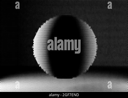 Sphere halftone vector illustration. EPS 10 Stock Vector