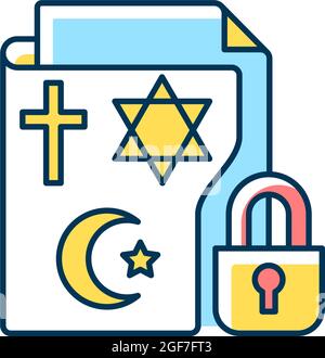 Religion freedom RGB color icon Stock Vector Image & Art - Alamy