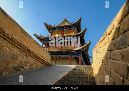 Jiayuguan City in Guansu province China Stock Photo