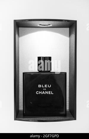 Winneconne, WI - 19 August 2017: A Bottle Of Bleu De Chanel Shower