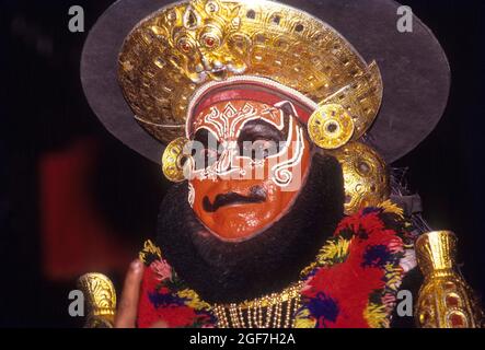 Koodiyattam, Kutiyattam, Sanskrit theatre performed in Kerala, India Stock Photo