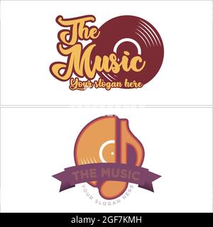 Entertainment the arts classic logo design Stock Vector