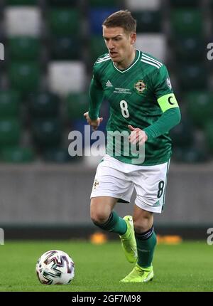 File photo dated 31-03-2021 of Northern Ireland's Steven Davis. Issue date: Tuesday August 24, 2021. Stock Photo