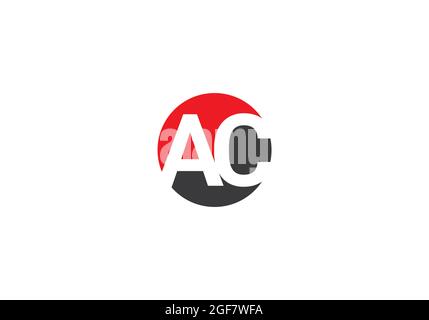 AC  logo letter design vector image Stock Photo