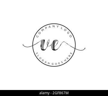 VE initial wedding monogram logo design Stock Vector Image & Art - Alamy