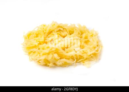 German sauerkraut on a white background Stock Photo