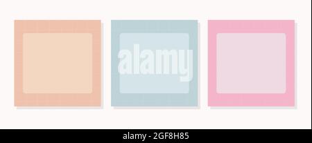 Social media template. Trendy editable social media post template. Template design Stock Vector