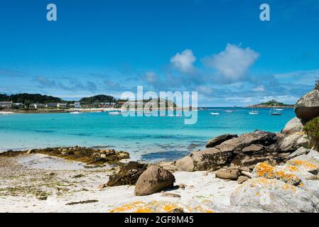 Old Grimsby Harbour, Tresco, Isles of Scilly Stock Photo