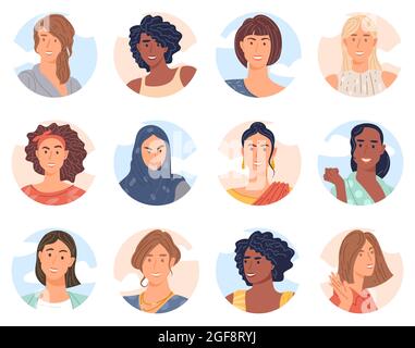 indian girl face avatar cartoon in black and white Stock Vector Image ...