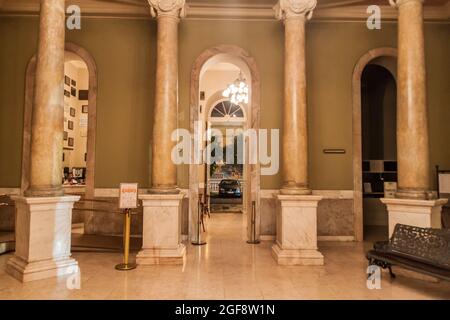 MANAUS, BRAZIL - JULY 26, 2015: Interior of Teatro Amazonas, famous theatre building in Manaus, Brazil Stock Photo