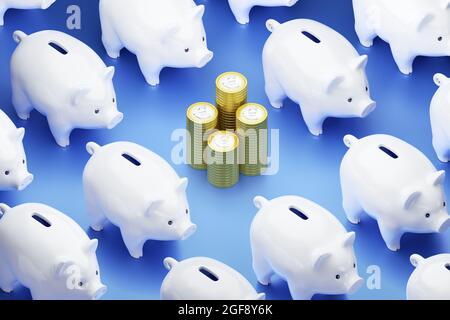 It's Time to Spend Savings Stock Photo