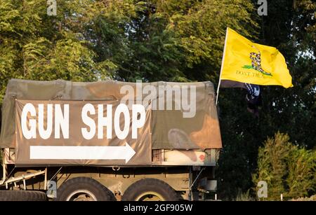 american culture and it's love for guns Stock Photo