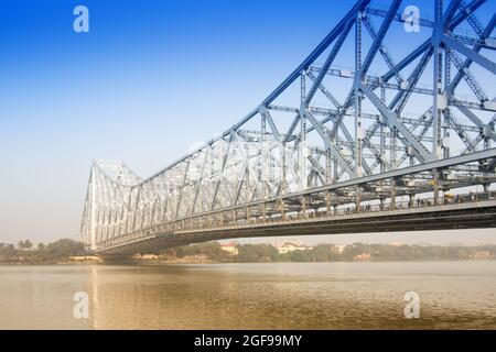 Howrah bridge is a cantilever bridge with a suspended span over the ...