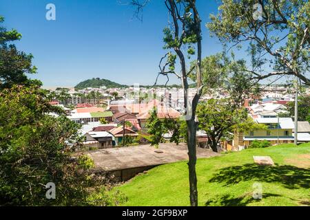 Aerial view of Cayenne, capital of French Guiana Stock Photo