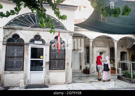 Izmir, Konak, Izmir. 24th Aug, 2021. Garden of historical Kemeralti Mosque in Konak district, Izmir-Turkey. (Credit Image: © Uygar Ozel/ZUMA Press Wire) Stock Photo