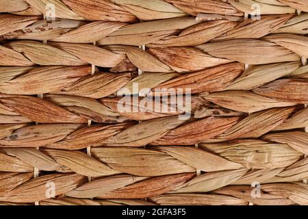 Close up of wicker basket made from natural material Stock Photo