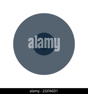 Disc icon dvd vector illustration circle datum information compact cd media. Music equipment record shiny object cd-rom multimedia. Plastic computer s Stock Vector