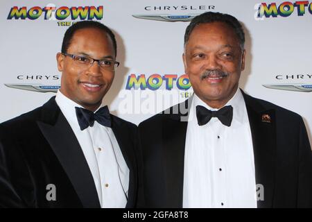 Jesse Jackson and son Yusef DuBois Jackson arriving at the opening ...