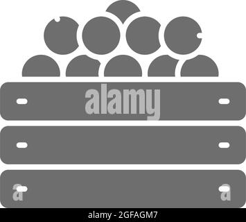 Vector grey fruit and vegetables icon set Stock Vector Image & Art - Alamy