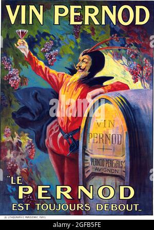 Affiche Vintage Cidre Perrier Normandie – Poster 50x70cm – Reproduction Neuve