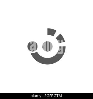 circle motion process symbol icon vector Stock Vector