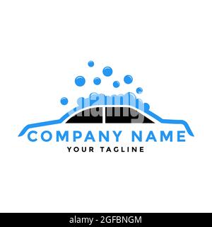 car wash logo design template, vector illustration Stock Vector