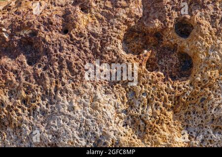 stone surface texture and full frame background under direct sun light Stock Photo