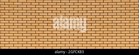 New brick wall background. Clean, neat, new brickwork surface. High quality photo Stock Photo