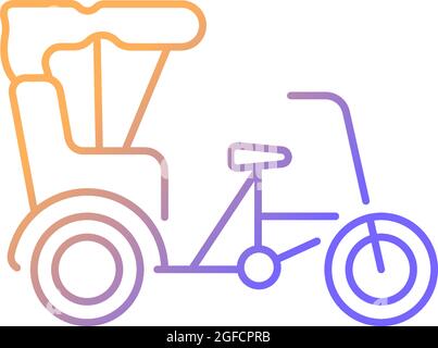 Sanlunche gradient linear vector icon Stock Vector