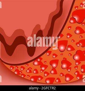 Love vector background illustration, great for presentation backgrounds, valentines gifts, wallpapers, banners, posters Stock Vector