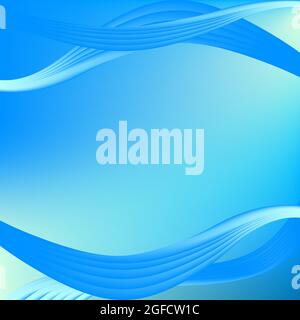 Curved abstract vector illustration, great for presentation background, wallpaper Stock Vector