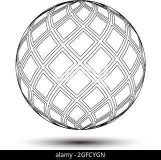 symmetrical ball circle illustration,great for design materials, logo elements, symbols, icons Stock Vector