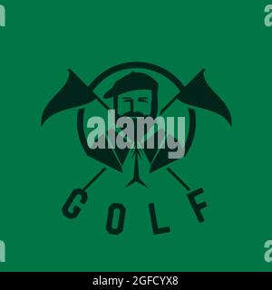 simple modern golf master logo pro design vector template illustrations Stock Vector