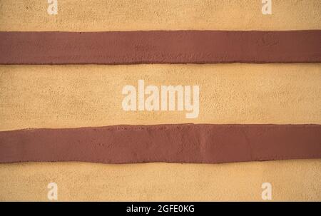 Closeup of the wood and concrete combined in old historical facade in France, useful as a background Stock Photo