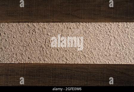 Closeup of the wood and concrete combined at old historical facade in France, useful as a background Stock Photo