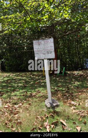 Southern Grenada Mangroves at  Woburn Bay Marine Protected Area Public Notice Stock Photo