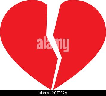 heartbreak icon on white background. Simple element illustration from ...