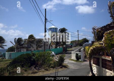 L'anse Aux Epines Grenada primarily residential community in Saint George Parish, Grenada. As the most southerly tip of Grenada, it forms part of the Stock Photo